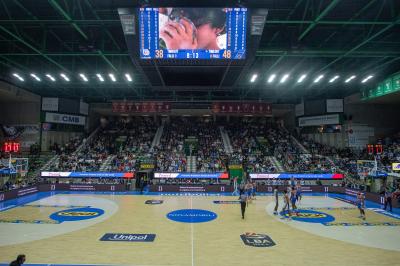 TREVISO 20102024 MARKETING LBA CAMPIONATO NUTRIBULLET TREVISO BASKET LED PANORAMICA PALAVERDE