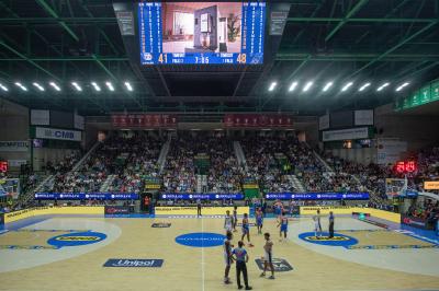 TREVISO 20102024 MARKETING LBA CAMPIONATO NUTRIBULLET TREVISO BASKET LED PANORAMICA PALAVERDE