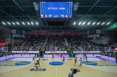TREVISO 20102024 MARKETING LBA CAMPIONATO NUTRIBULLET TREVISO BASKET LED PANORAMICA PALAVERDE