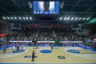 TREVISO 20102024 MARKETING LBA CAMPIONATO NUTRIBULLET TREVISO BASKET LED PANORAMICA PALAVERDE