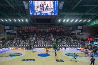 TREVISO 20102024 MARKETING LBA CAMPIONATO NUTRIBULLET TREVISO BASKET LED PANORAMICA PALAVERDE
