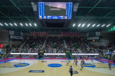TREVISO 20102024 MARKETING LBA CAMPIONATO NUTRIBULLET TREVISO BASKET LED PANORAMICA PALAVERDE