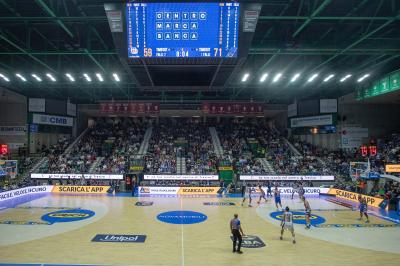 TREVISO 20102024 MARKETING LBA CAMPIONATO NUTRIBULLET TREVISO BASKET LED PANORAMICA PALAVERDE