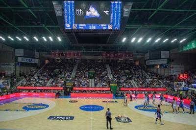 TREVISO 20102024 MARKETING LBA CAMPIONATO NUTRIBULLET TREVISO BASKET LED PANORAMICA PALAVERDE