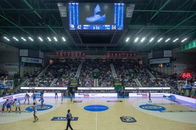 TREVISO 20102024 MARKETING LBA CAMPIONATO NUTRIBULLET TREVISO BASKET LED PANORAMICA PALAVERDE