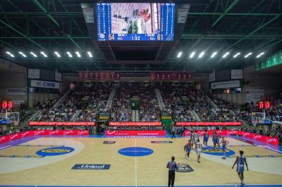 TREVISO 20102024 MARKETING LBA CAMPIONATO NUTRIBULLET TREVISO BASKET LED PANORAMICA PALAVERDE