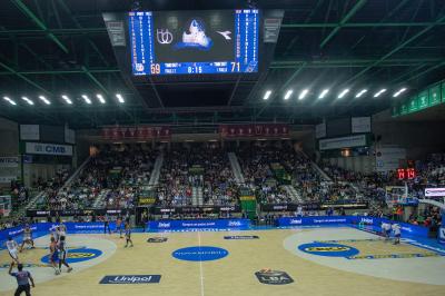 TREVISO 20102024 MARKETING LBA CAMPIONATO NUTRIBULLET TREVISO BASKET LED PANORAMICA PALAVERDE