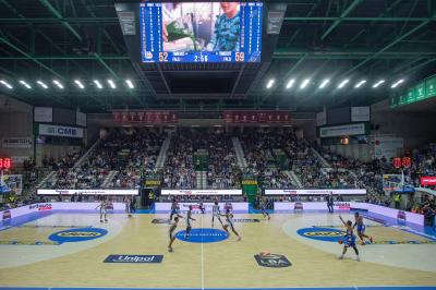 TREVISO 20102024 MARKETING LBA CAMPIONATO NUTRIBULLET TREVISO BASKET LED PANORAMICA PALAVERDE