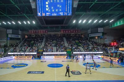 TREVISO 20102024 MARKETING LBA CAMPIONATO NUTRIBULLET TREVISO BASKET LED PANORAMICA PALAVERDE