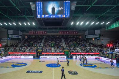 TREVISO 20102024 MARKETING LBA CAMPIONATO NUTRIBULLET TREVISO BASKET LED PANORAMICA PALAVERDE