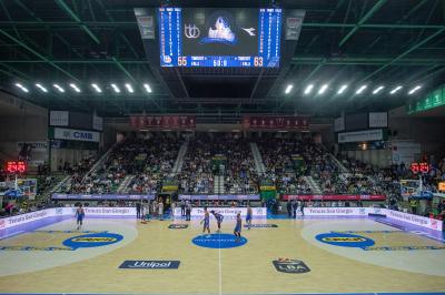 TREVISO 20102024 MARKETING LBA CAMPIONATO NUTRIBULLET TREVISO BASKET LED PANORAMICA PALAVERDE