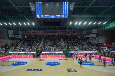TREVISO 20102024 MARKETING LBA CAMPIONATO NUTRIBULLET TREVISO BASKET LED PANORAMICA PALAVERDE