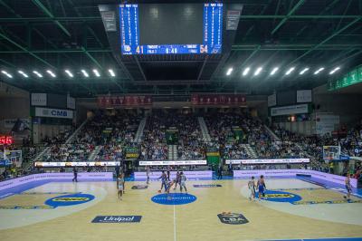TREVISO 20102024 MARKETING LBA CAMPIONATO NUTRIBULLET TREVISO BASKET LED PANORAMICA PALAVERDE
