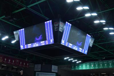 TREVISO 10112024 MARKETING LBA CAMPIONATO NUTRIBULLET TREVISO BASKET CUBO PALAVERDE
