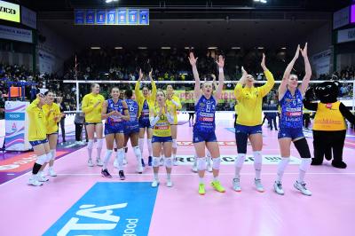 TREVISO 08122024 LEGAVOLLEY FEMMINILE CAMPIONATO 2024 - 2025 PROSECCO DOC IMOCO - IL BISONTE FIRENZE