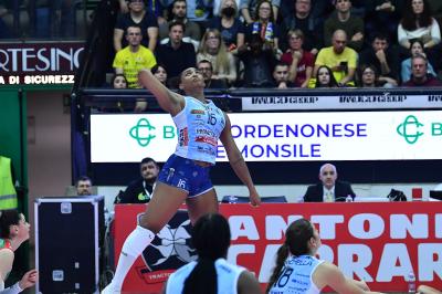 TREVISO 05012025 LEGAVOLLEY FEMMINILE CAMPIONATO 2024 - 2025 PROSECCO DOC IMOCO - ROMA VOLLEY