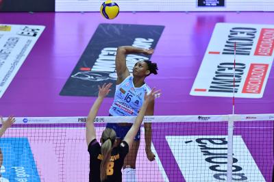 TREVISO 05012025 LEGAVOLLEY FEMMINILE CAMPIONATO 2024 - 2025 PROSECCO DOC IMOCO - ROMA VOLLEY