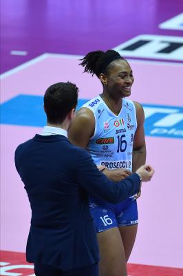 TREVISO 05012025 LEGAVOLLEY FEMMINILE CAMPIONATO 2024 - 2025 PROSECCO DOC IMOCO - ROMA VOLLEY