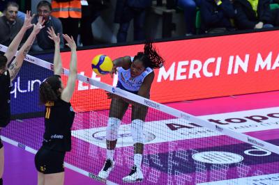 TREVISO 05012025 LEGAVOLLEY FEMMINILE CAMPIONATO 2024 - 2025 PROSECCO DOC IMOCO - ROMA VOLLEY