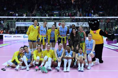 TREVISO 05012025 LEGAVOLLEY FEMMINILE CAMPIONATO 2024 - 2025 PROSECCO DOC IMOCO - ROMA VOLLEY