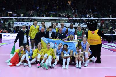 TREVISO 05012025 LEGAVOLLEY FEMMINILE CAMPIONATO 2024 - 2025 PROSECCO DOC IMOCO - ROMA VOLLEY