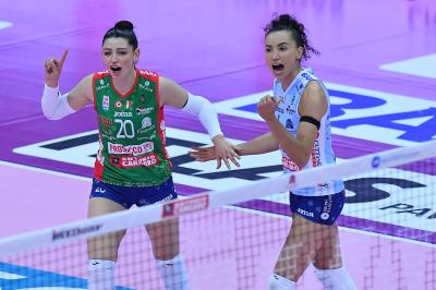 TREVISO 05012025 LEGAVOLLEY FEMMINILE CAMPIONATO 2024 - 2025 PROSECCO DOC IMOCO - ROMA VOLLEY