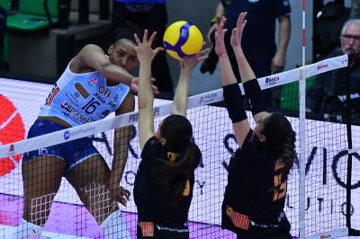 TREVISO 05012025 LEGAVOLLEY FEMMINILE CAMPIONATO 2024 - 2025 PROSECCO DOC IMOCO - ROMA VOLLEY