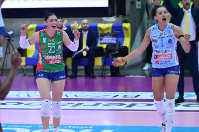 TREVISO 05012025 LEGAVOLLEY FEMMINILE CAMPIONATO 2024 - 2025 PROSECCO DOC IMOCO - ROMA VOLLEY