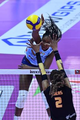 TREVISO 05012025 LEGAVOLLEY FEMMINILE CAMPIONATO 2024 - 2025 PROSECCO DOC IMOCO - ROMA VOLLEY