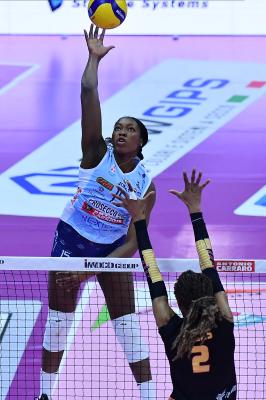 TREVISO 05012025 LEGAVOLLEY FEMMINILE CAMPIONATO 2024 - 2025 PROSECCO DOC IMOCO - ROMA VOLLEY