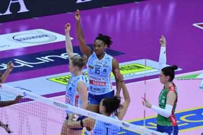 TREVISO 05012025 LEGAVOLLEY FEMMINILE CAMPIONATO 2024 - 2025 PROSECCO DOC IMOCO - ROMA VOLLEY