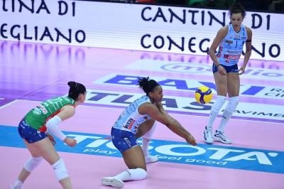 TREVISO 05012025 LEGAVOLLEY FEMMINILE CAMPIONATO 2024 - 2025 PROSECCO DOC IMOCO - ROMA VOLLEY