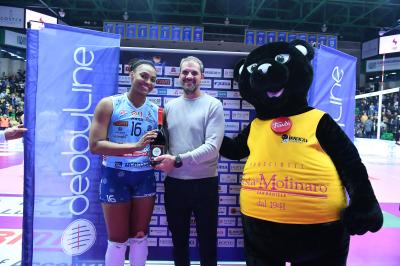 TREVISO 05012025 LEGAVOLLEY FEMMINILE CAMPIONATO 2024 - 2025 PROSECCO DOC IMOCO - ROMA VOLLEY