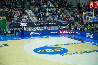 TREVISO 25012025 MARKETING LBA CAMPIONATO NUTRIBULLET TREVISO BASKET LED DETTAGLIO PALAVERDE