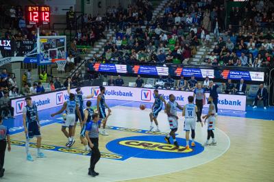 TREVISO 25012025 MARKETING LBA CAMPIONATO NUTRIBULLET TREVISO BASKET LED DETTAGLIO PALAVERDE