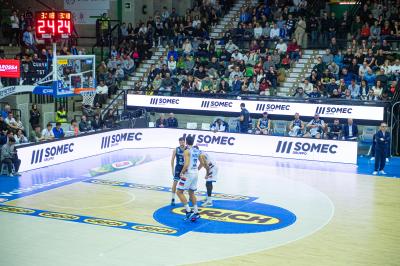 TREVISO 25012025 MARKETING LBA CAMPIONATO NUTRIBULLET TREVISO BASKET LED DETTAGLIO PALAVERDE