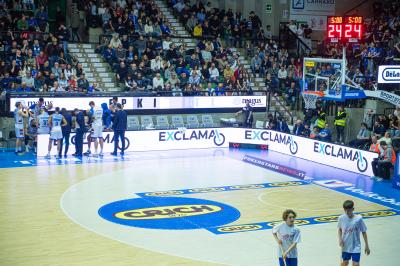 TREVISO 25012025 MARKETING LBA CAMPIONATO NUTRIBULLET TREVISO BASKET LED DETTAGLIO PALAVERDE