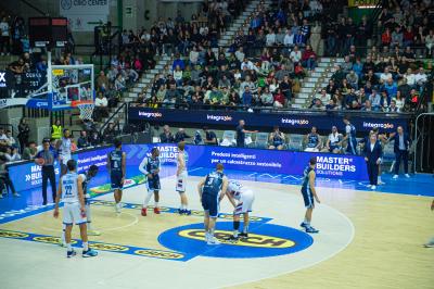 TREVISO 25012025 MARKETING LBA CAMPIONATO NUTRIBULLET TREVISO BASKET LED DETTAGLIO PALAVERDE