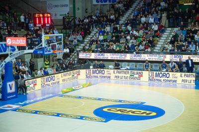 TREVISO 25012025 MARKETING LBA CAMPIONATO NUTRIBULLET TREVISO BASKET LED DETTAGLIO PALAVERDE