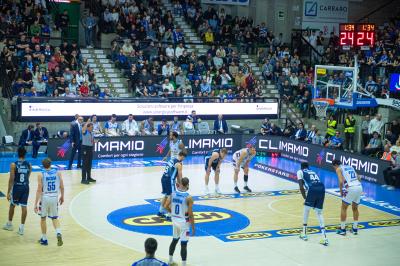 TREVISO 25012025 MARKETING LBA CAMPIONATO NUTRIBULLET TREVISO BASKET LED DETTAGLIO PALAVERDE