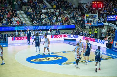 TREVISO 25012025 MARKETING LBA CAMPIONATO NUTRIBULLET TREVISO BASKET LED DETTAGLIO PALAVERDE