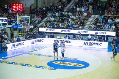 TREVISO 25012025 MARKETING LBA CAMPIONATO NUTRIBULLET TREVISO BASKET LED DETTAGLIO PALAVERDE