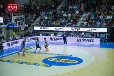TREVISO 25012025 MARKETING LBA CAMPIONATO NUTRIBULLET TREVISO BASKET LED DETTAGLIO PALAVERDE