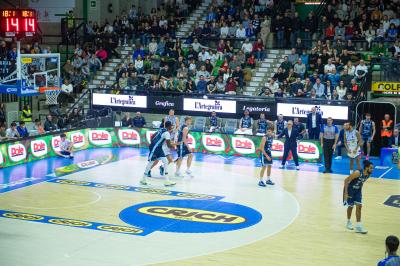 TREVISO 25012025 MARKETING LBA CAMPIONATO NUTRIBULLET TREVISO BASKET LED DETTAGLIO PALAVERDE