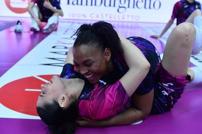 TREVISO 09 03 2025 LEGAVOLLEY FEMMINILE PLAYOFF CAMPIONATO 2024-2025 PROSECCO DOC IMOCO - BERGAMO 1991