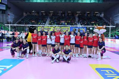TREVISO 09 03 2025 LEGAVOLLEY FEMMINILE PLAYOFF CAMPIONATO 2024-2025 PROSECCO DOC IMOCO - BERGAMO 1991