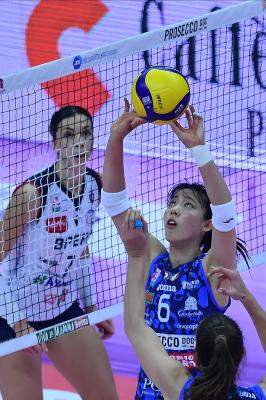 TREVISO 09 03 2025 LEGAVOLLEY FEMMINILE PLAYOFF CAMPIONATO 2024-2025 PROSECCO DOC IMOCO - BERGAMO 1991