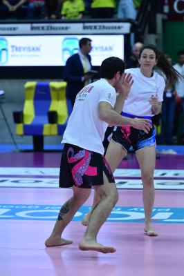 TREVISO 09 03 2025 LEGAVOLLEY FEMMINILE PLAYOFF CAMPIONATO 2024-2025 PROSECCO DOC IMOCO - BERGAMO 1991