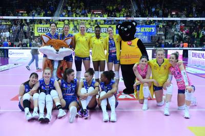 TREVISO 09 03 2025 LEGAVOLLEY FEMMINILE PLAYOFF CAMPIONATO 2024-2025 PROSECCO DOC IMOCO - BERGAMO 1991