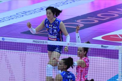 TREVISO 09 03 2025 LEGAVOLLEY FEMMINILE PLAYOFF CAMPIONATO 2024-2025 PROSECCO DOC IMOCO - BERGAMO 1991